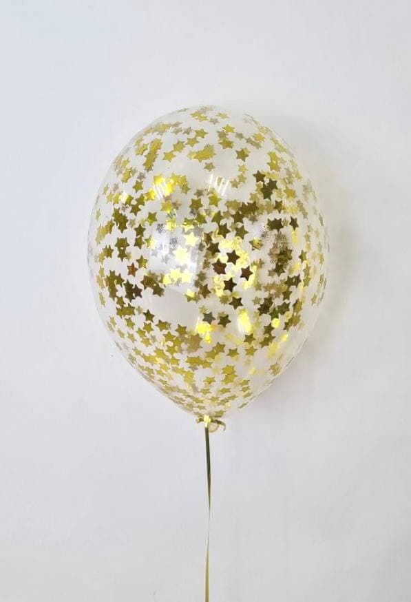 Шарик с конфетти звезды (Золото) Шарик с конфетти звезды (Золото)