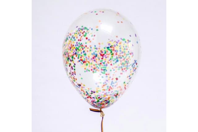 Шарик с квадратным конфетти (разноцветное) Шарик с квадратным конфетти (разноцветное)