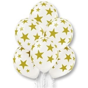 Шелк. металл 14" Звезды золото-070 Шелк. металл 14" Звезды золото-070