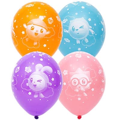 Шелк. пастель 14" Малышарики