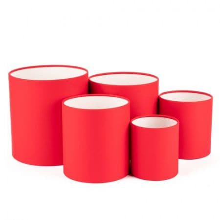 Шляпная коробка M (16 х 16 см) средняя, красная