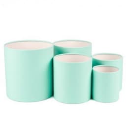 Шляпная коробка S (14 х 14 см) маленькая, нефритовый