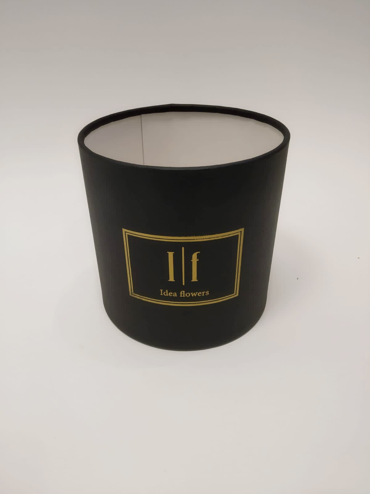 Шляпная коробка S (черная) маленькая 15.5 х 16h см