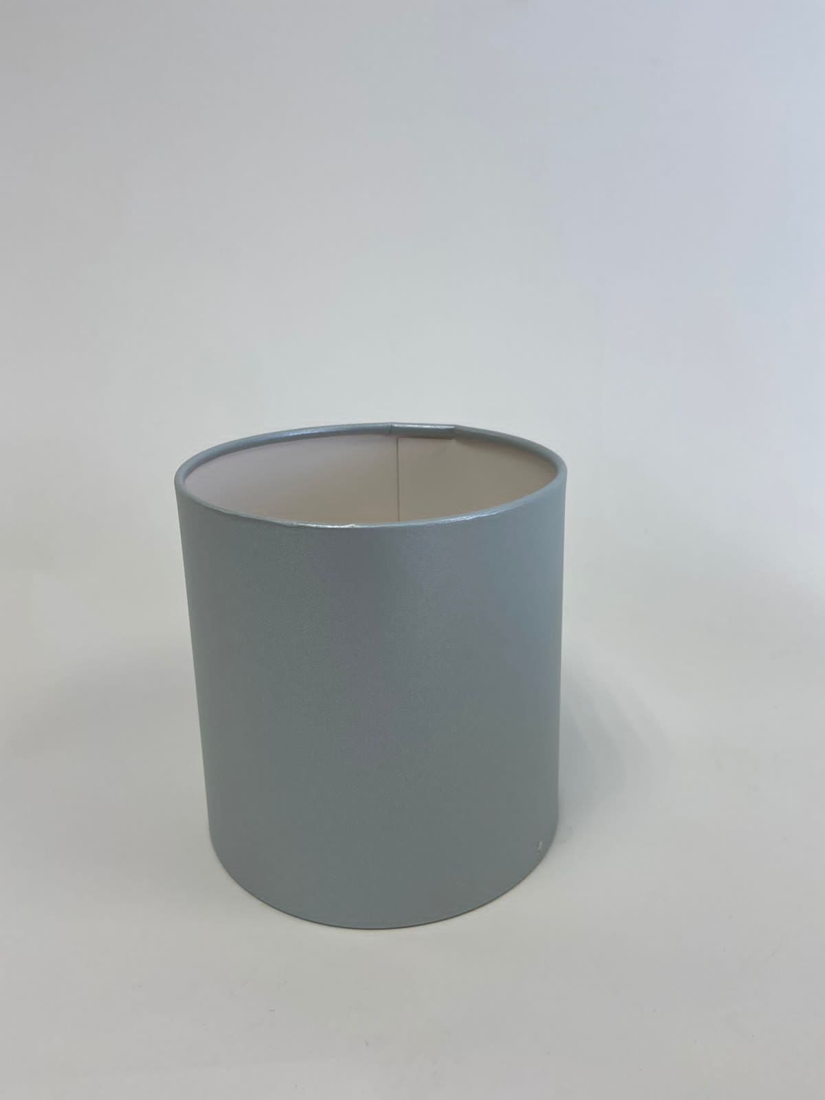 Шляпная коробка S (серебро) маленькая 15.5 х 16h см