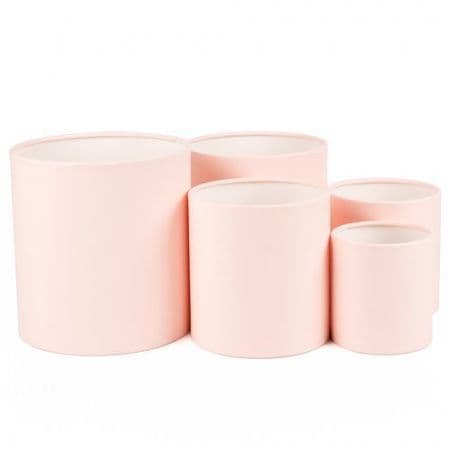 Шляпная коробка XS (12 х 12 см) мини, розова