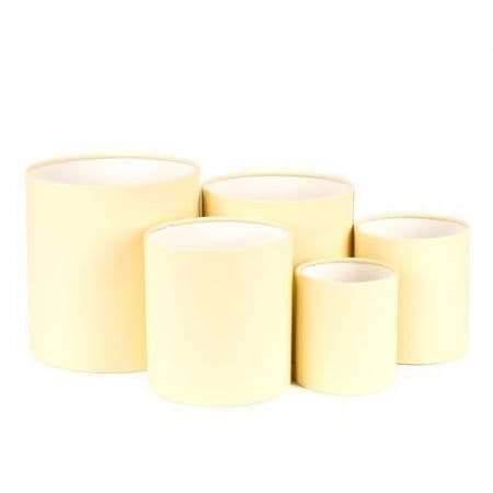 Шляпная коробка XS (12 х 12 см) мини, сливочная