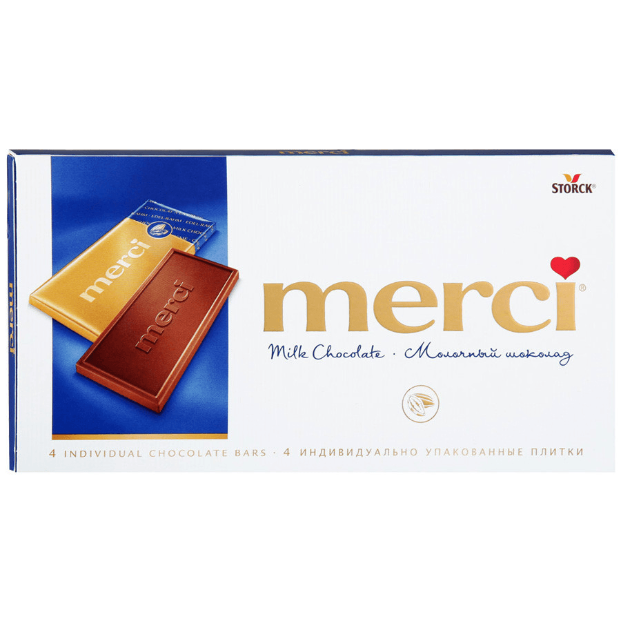 Шоколад Merci молочный, 100г