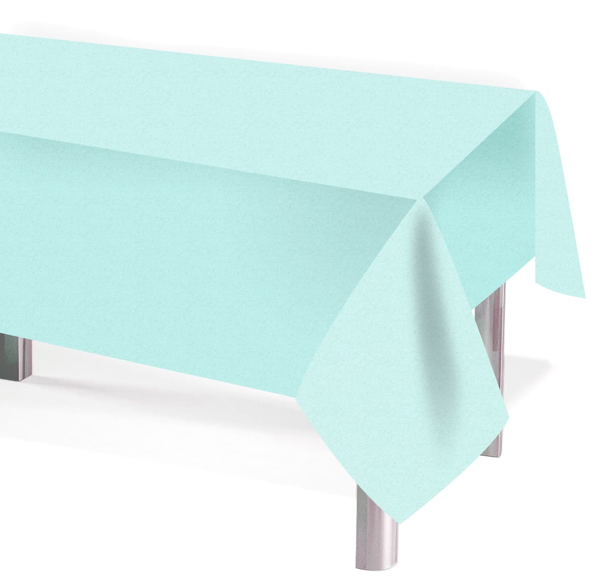 Скатерть одноразовая, Мастхэв, Светло-голубой, 137*274 см