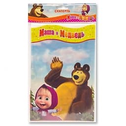 Скатерть п/э Маша и Медведь 1,3м*1,8м