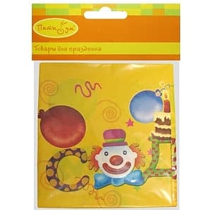 Скатерть п/э С Днем рождения Рус. версия 140см*180см