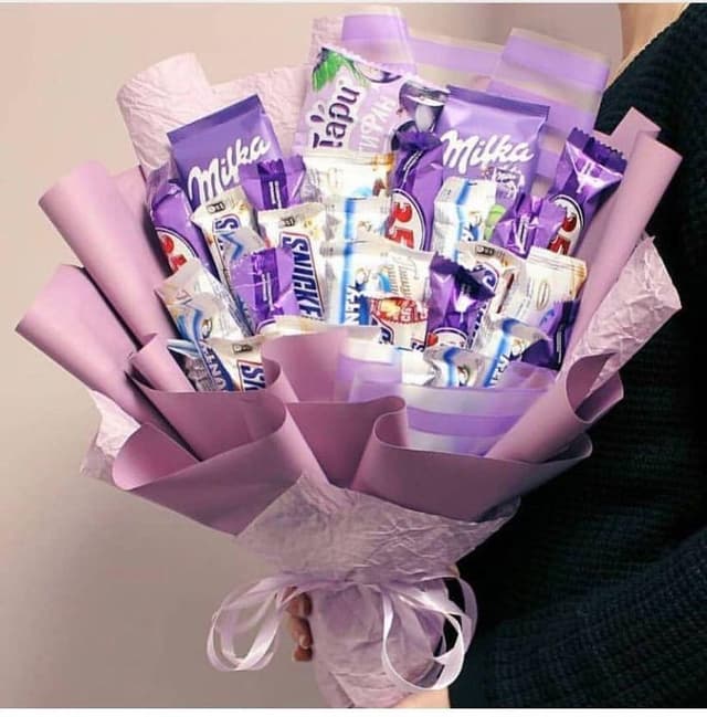 Сладкий букет из конфет "Milky Way" Сладкий букет из конфет "Milky Way"