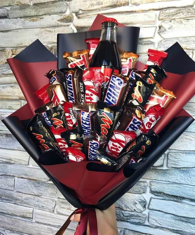 Сладкий микс букет "Шоколадный день" Сладкий микс букет "Шоколадный день"