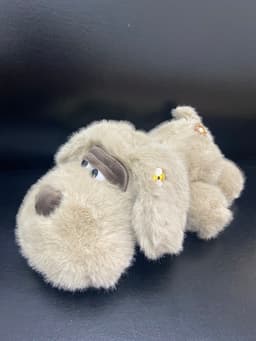 Собачка с ушами, бежевая