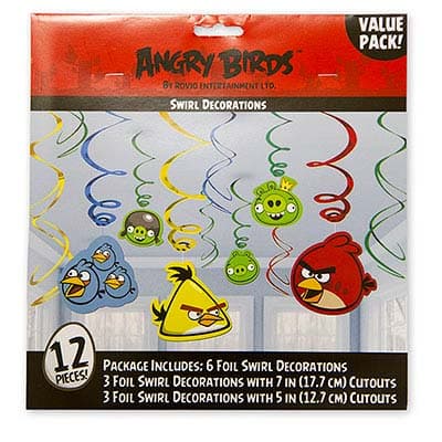 Спираль Angry Birds 46-60см/12шт