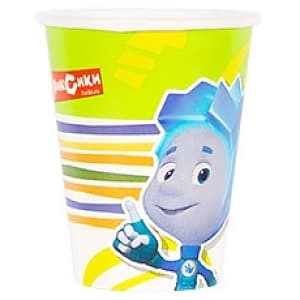 Стакан бум Фиксики Нолик 270мл /8шт/