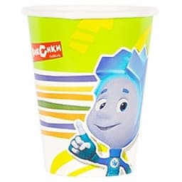 Стакан бум Фиксики Нолик 270мл /8шт/