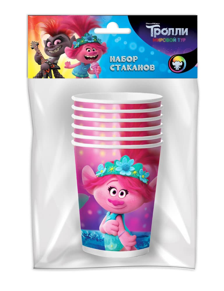Стакан Trolls 250 мл/ 6 шт