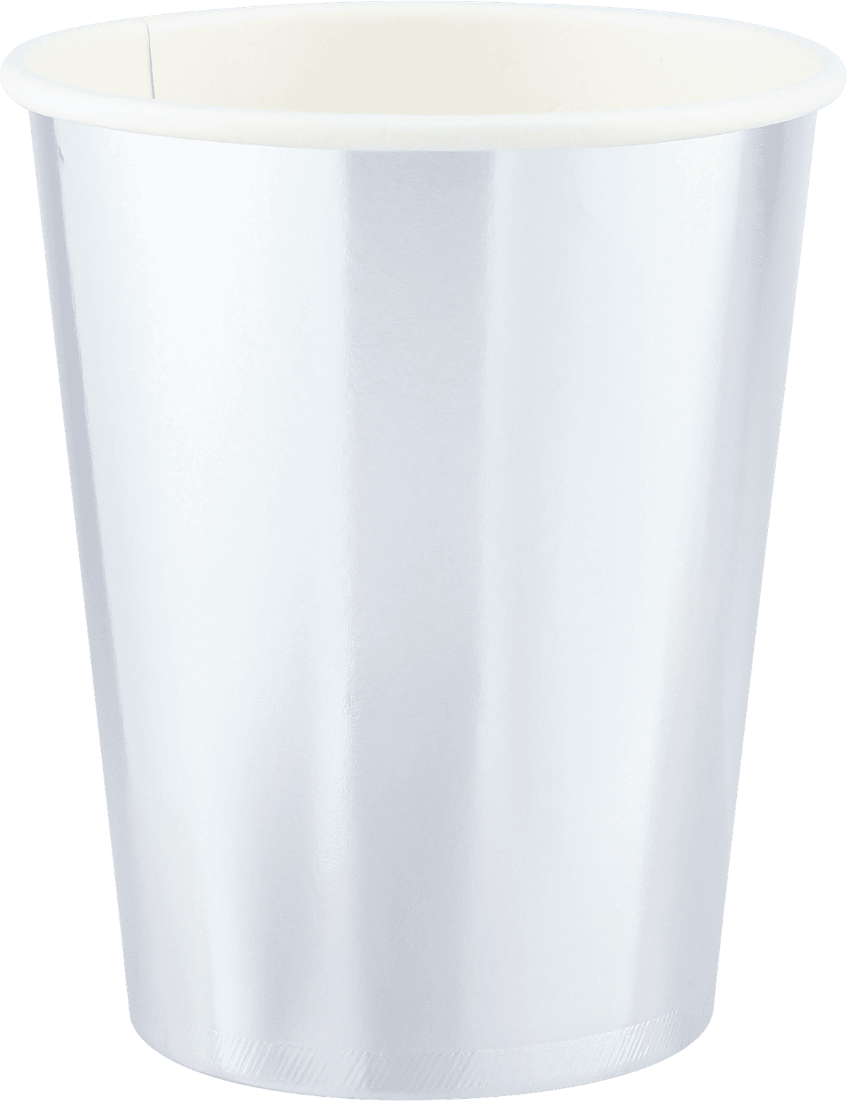 Стаканы (250 мл) Серебро, Металлик, 6 шт.