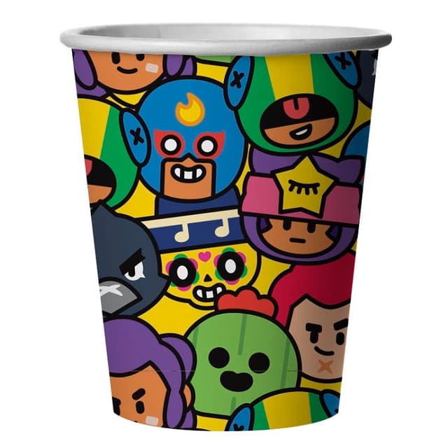 Стаканы Brawl Stars, Герои, 250мл/6шт Стаканы Brawl Stars, Герои, 250мл/6шт