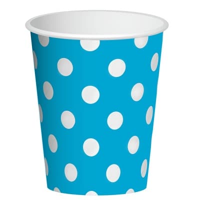 Стаканы бум. Горошек Голубой 250мл/6шт Стаканы бум. Горошек Голубой 250мл/6шт