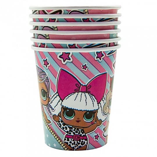 Стаканы бум. LOL 205мл /6шт Стаканы бум. LOL 205мл /6шт