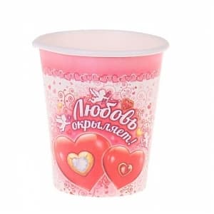 Стаканы Любовь окрыляет 6шт Стаканы Любовь окрыляет 6шт