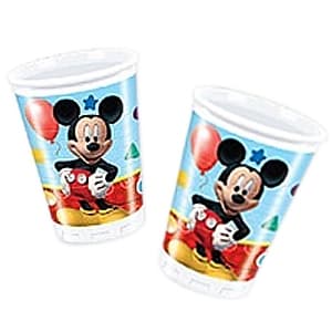 Стаканы пластиковые Микки Маус 8шт 200мл Стаканы пластиковые Микки Маус 8шт 200мл