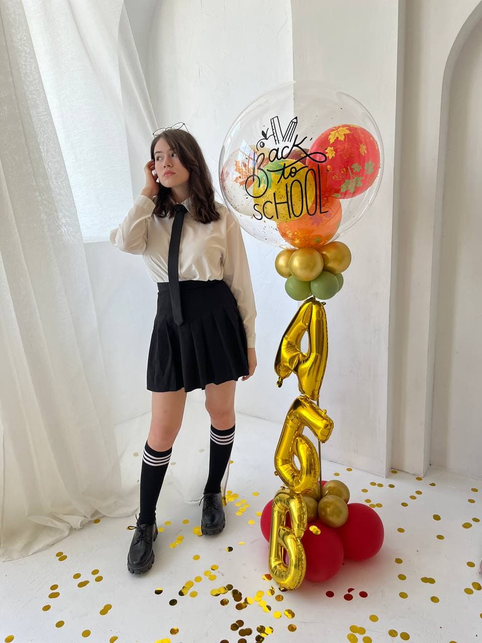 Стойка из шаров с воздухом "А,Б,В"