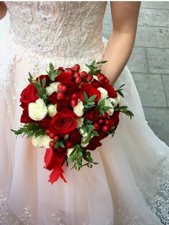 Свадебный букет "Магия красного" Свадебный букет "Магия красного"