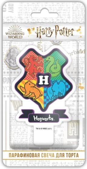 Свеча Фигура, Гарри Поттер, Герб Хогвартс, 7 см, 1 шт.