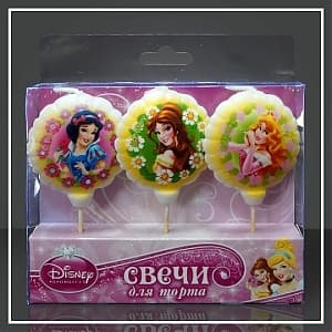 Свеча тортовая леденец Принцессы 1 Свеча тортовая леденец Принцессы 1