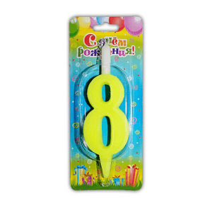 Свеча тортовая цифра 8