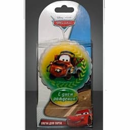 Свеча тортовая воздушный шарик Тачки 2