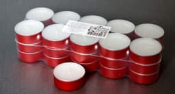 Свеча в гильзе красная 12гр/30шт/