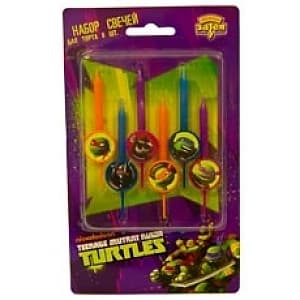 Свечи д/торта Черепашки Ниндзя/6шт/А