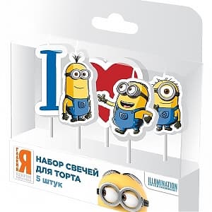 Свечи д/торта Миньоны 5шт