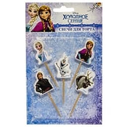 Свечи д/торта на пиках Dis Хол Сердце 5шт/А