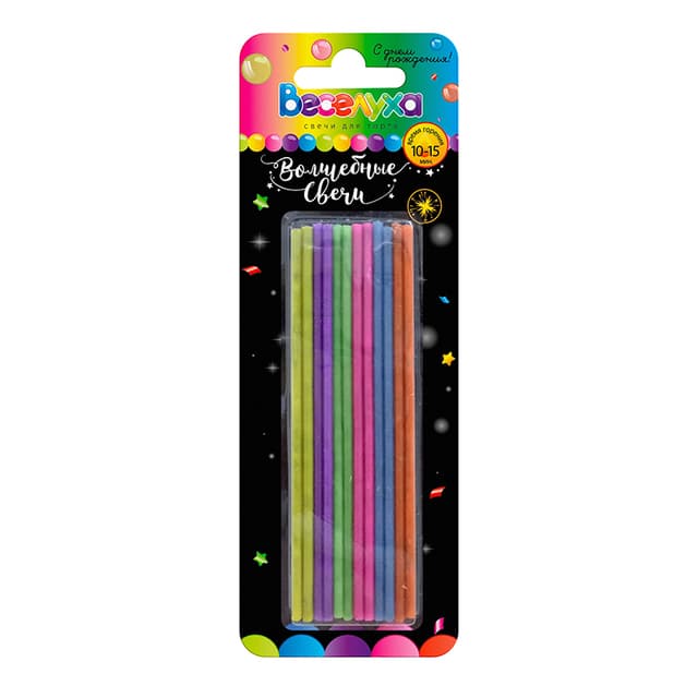 Свечи тортовые "Сияющие" / 24 шт., 11 см / Свечи тортовые "Сияющие" / 24 шт., 11 см /