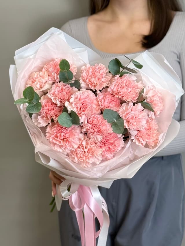 Свежий букет "Встреча с тобой" розовый M Свежий букет "Встреча с тобой" розовый M