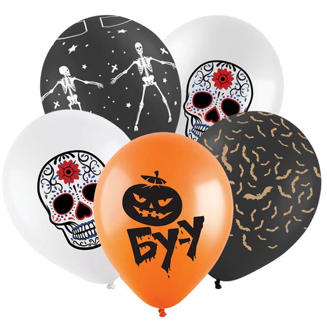 Т Шар 12" /30 см Хэллоуин, ассорти Т Шар 12" /30 см Хэллоуин, ассорти