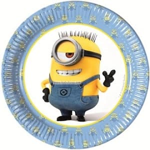 Тарелка 20см Милые Миньоны/8шт Тарелка 20см Милые Миньоны/8шт