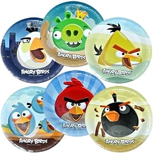 Тарелка бум Angry Birds/6шт/ Тарелка бум Angry Birds/6шт/