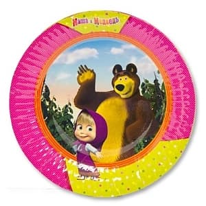 Тарелка бум Маша и Медведь 17см/6шт Тарелка бум Маша и Медведь 17см/6шт