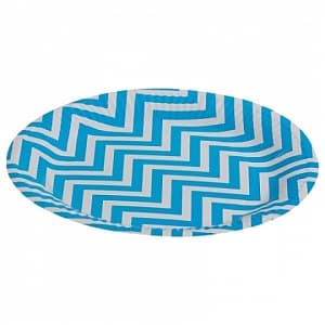 Тарелка Голубые зигзаги 23см/6шт/ Тарелка Голубые зигзаги 23см/6шт/