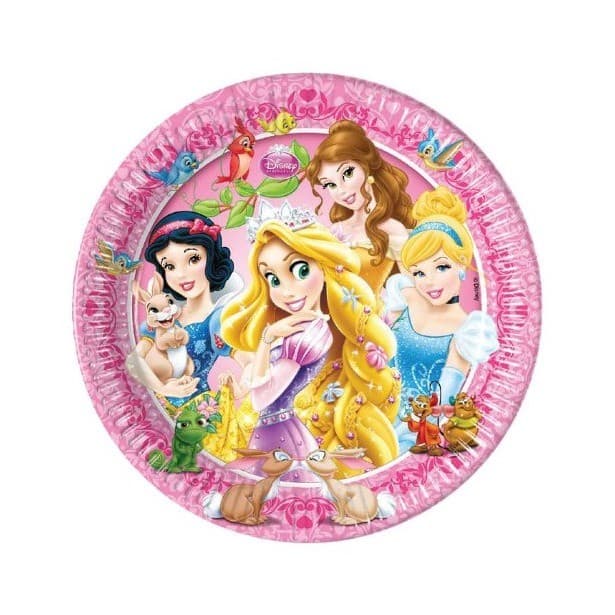 Тарелка Принцессы и животные 20см/8шт/ Тарелка Принцессы и животные 20см/8шт/