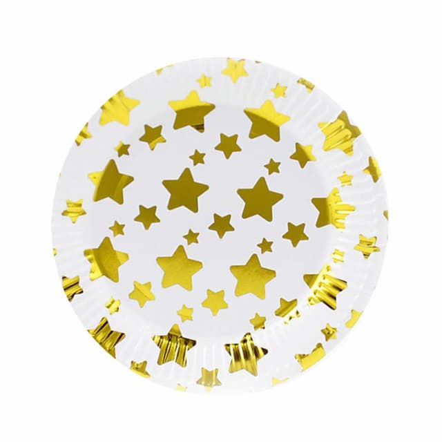 Тарелки 18 см "Звезды Золотые" / набор 6 шт. / Тарелки 18 см "Звезды Золотые" / набор 6 шт. /