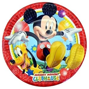 Тарелки бум. ламинированные Микки Маус 20см /8шт Тарелки бум. ламинированные Микки Маус 20см /8шт