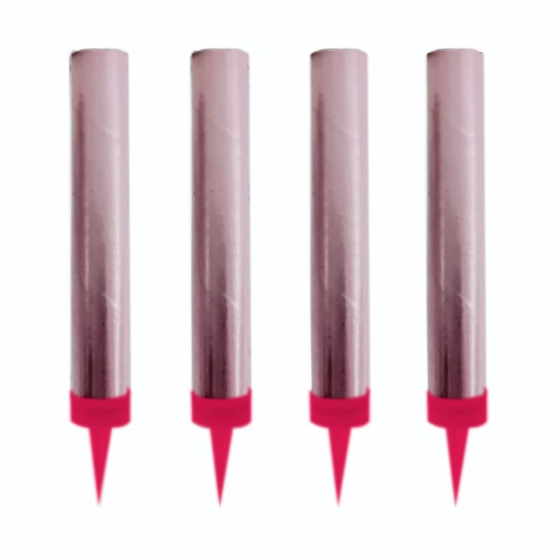 Тортовая свеча "Фонтан" Розовое пламя 10 см, 30 сек. / 4 шт.