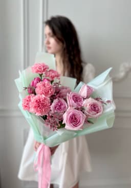 Трио Букет «Mint Rose»