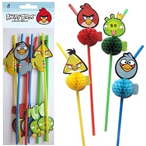 Трубочки для коктейля Angry Birds 8шт Трубочки для коктейля Angry Birds 8шт